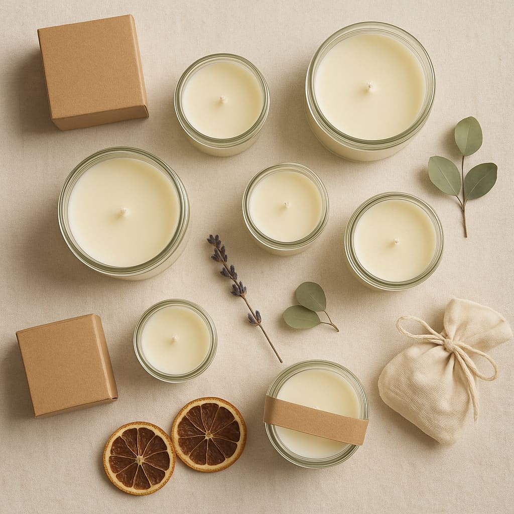 Handgegossene Kerzen